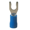 Terminal en U color azul 5/32 para calibre 14-16