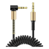 Cable de audio reforzado 3.5mm con resorte