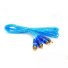 Cable RCA 7.6m para instalación de audio profesional color azul