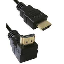 Cable HDMI 5 Metros con Conectores 90° Niquelados Alta Velocidad