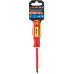 Desarmador dieléctrico 1000V de cruz 1/4" x 4" #2