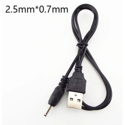 Cable de alimentación USB 5V con plug 2.5mm