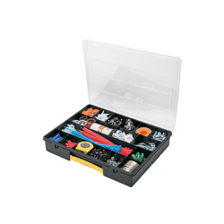 Organizador ideal para componentes de electrónica y accesorios