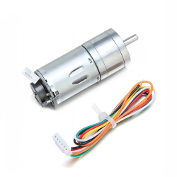 Motoreductor con encoder 12V 78:1 77RPM 1.8kg.cm