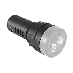 Zumbador y lampara indicadora 12V color blanco