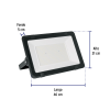 Reflector LED 300W luz blanca 26000 lúmenes ultradelgados marca Volteck