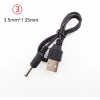 Cable USB para alimentación de 5V con plug invertido