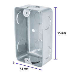 Caja tipo chalupa 2" x 4" económica