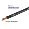 Rollo de cobre 100 m de cable thhw-ls 12 awg negro