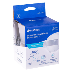 Sensor de movimiento de 180° marca Volteck