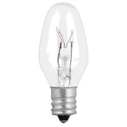 foco incandescente transparentes base e12 7.5w