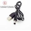 Cable de alimentación USB 5V con plug 2.5mm