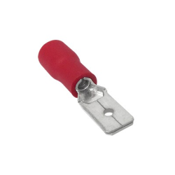 Terminal roja macho 3/16 para calibre 16-22