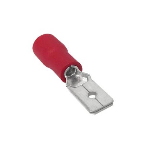 Terminal roja macho 3/16 para calibre 16-22 520-834