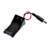 Porta pila para batería de 9V con plug de alimentación