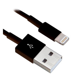 CABLE USB P IPHONE 5 1MT NEGRO