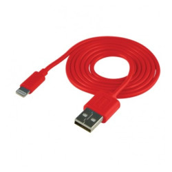 CABLE USB P IPHONE 5 1MT ROJO