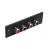 RCA para chasis con 4 entradas de audio