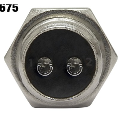 Conector macho y hembra tipo aviación XLR de 2 pines para calibre 16