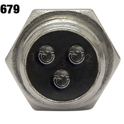 Conector macho y hembra tipo aviación XLR de 3 pines para calibre 16