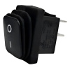 Switch balancín color negro contra polvo y agua 12A 110VCA