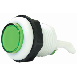 Botón verde, para videojuegos o alarmas