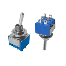 Switch de palanca 6 pines 2 posiciones on-off cola de rata