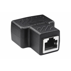 Adaptador ethernet para cat5 y cat6 1 a 2vias