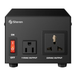 Convertidor Vca de 110 a 220 y 220 a 110, de 200W