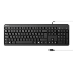 Teclado USB con funciones multimedia negro