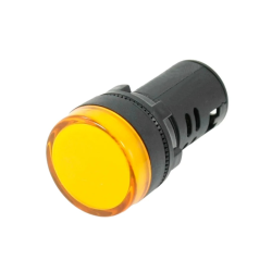 Luz amarillo indicadora para panel 22mm 12v