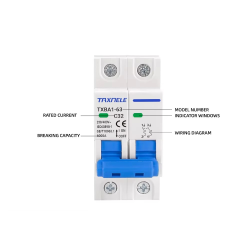 Disyuntor protección contra sobre carga 16A 400VCA TXBA1-63