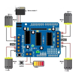 Puente H Shield L293d Control De Motores