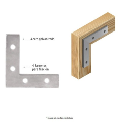 Escuadra Plana Cantonera 2 1/2"