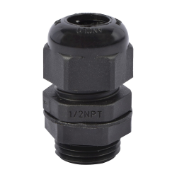 Glándula de 1/2" NPT color negro