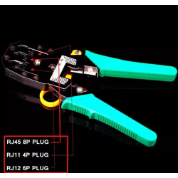 Pinzas Ponchadora 3 En 1 Rj45 Rj11 Rj12 Pelador