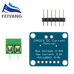 Módulo de Sensor de corriente CC bidireccional INA219, bricolaje, 3V-5V, IIC, I2C, monitoreo de energía