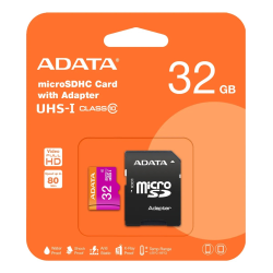 Memoria microSD 32GB marca ADATA clase 10