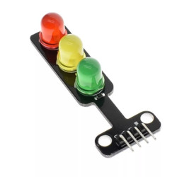 Mini Módulo de pantalla LED de tráfico para Arduino, Kit electrónico de luz de tráfico, rojo, amarillo, verde, F5, 5mm,