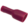 Terminal faston hembra roja 1/8 completamente aislada