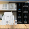 Sistema de seguridad Wi-Fi* con alarma, 6 sensores y 2 controles remoto